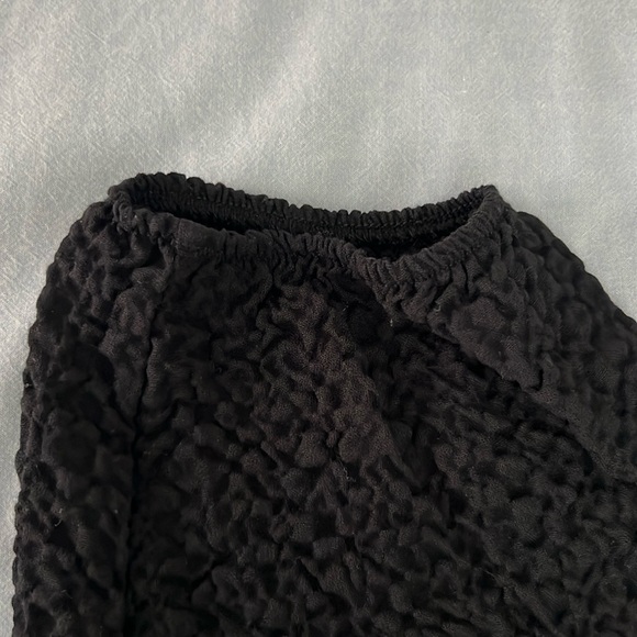Zara Textured Mock Neck Blouse - Picture 3 of 5